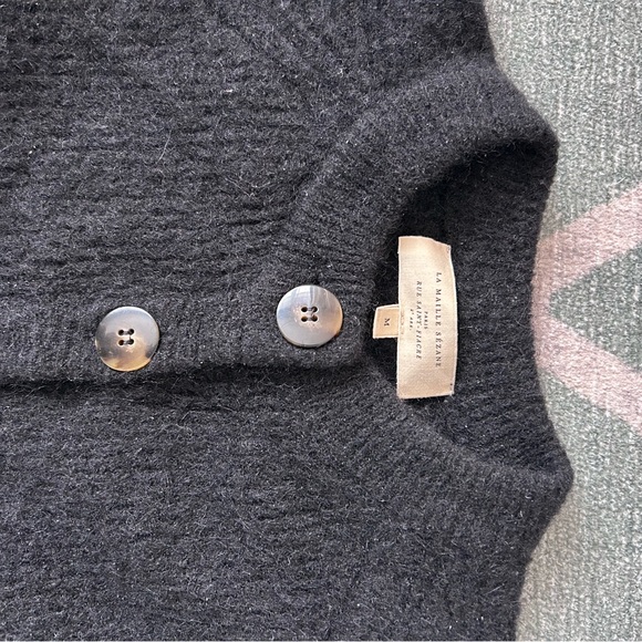 Sezane Othello Cardigan in Black - Picture 4 of 9